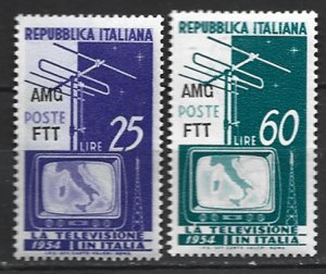COLLECTION LOT 8490 TRIESTE #196-7 MNH 1954