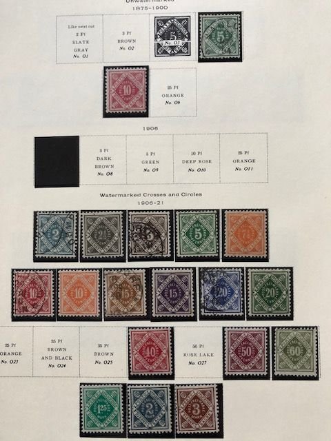 Wurttemberg 10 Scans - In Mounts