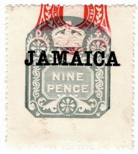 (I.B) Jamaica Revenue : Duty Stamp 9d (die D)