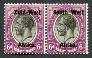 South West Africa SG6a 6d with Litho opt (shiny ink) U/M Cat 40+++ pounds