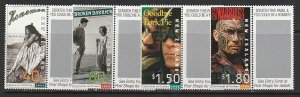 1996 New Zealand - Sc 1379-1382 - MNH VF -4 singles-Motion pictures (unscratched