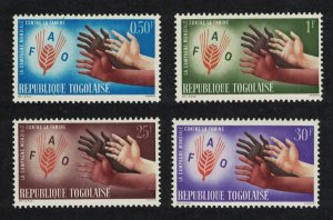 Togo Freedom from Hunger 4v 1963 MNH SG#326-329