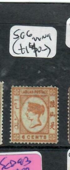 LABUAN (P1811B)  QV CAMEO ISSUE 6C  SG  6  MNG