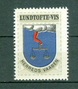 Denmark. Poster Stamp 1940/42. Mnh. District: Lundtofte-Vis. Coats Of Arms.Scale