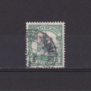 CHINA GERMANY KIAUTSCHOU 1908, Mi# 29, postmark TSINGTAU-TAPAUTAU, good-readable