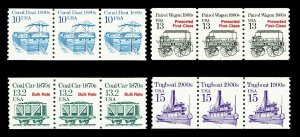 Scott 2257, 2258, 2259, 2260 4 Diff. Plate # Coils Mint VF NH Cat $9.75