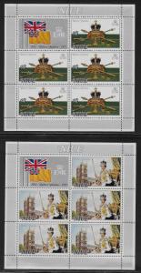 NIUE SC# 194-95 SHEETS/5  FVF/MNH 1978