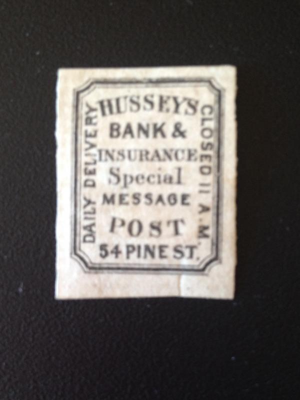 StampGeek Scott #87L53 Hussey's Thick Wove Paper, MINT, F-VF, HHR, OG