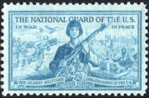 SC#1017 3¢ National Guard Single (1953) MNH