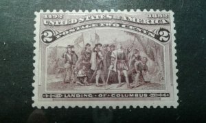 US #231 mint hinged e201.6480