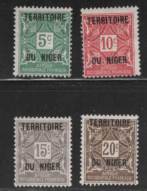 Niger Scott J1-J4  MH* postage dues