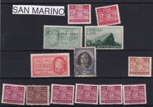 san marino postage due mint never hinged & used  stamps ref r11515