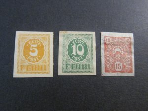 Estonia 1919 Sc 29-31 MH
