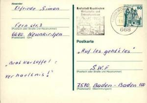 Germany, Government Postal Card, Religion