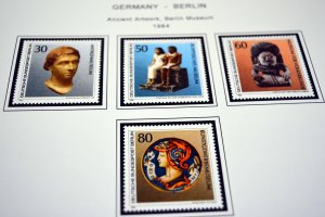 COLOR PRINTED GERMANY BERLIN 1948-1990 STAMP ALBUM PAGES (76 illustrated pages)