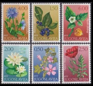 1971 Yugoslavia 1420-1425 Flowers 7,00 €
