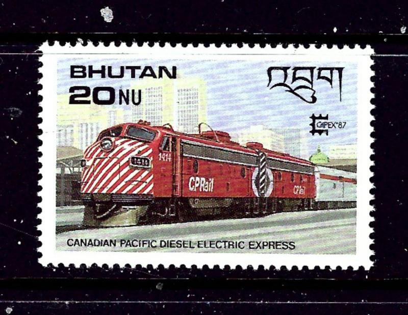 Bhutan 604 NH 1987 Locomotive