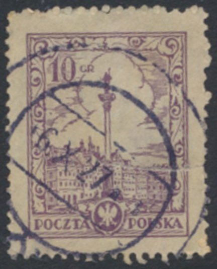 Poland  Sc#  231 Sigismund Monument   poor Used   see details  / scans 