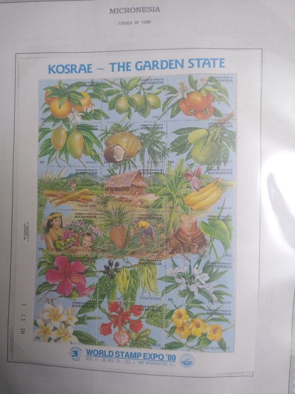 collection in album Micronesia 1984-91 face value $71