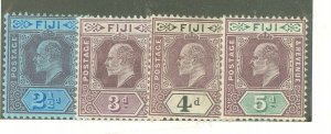 Fiji #62-65 Unused Single (King)