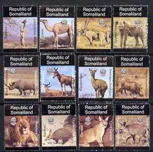 SOMALILAND - 1997 - Indigenous Animals - Perf 12v Set - M N H - Private Issue