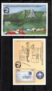 Ghana 1993 MNH Sc 1571-2 souvenir sheets