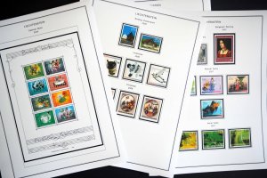 COLOR PRINTED LIECHTENSTEIN 1912-2010 STAMP ALBUM PAGES (166 illustrated pages)