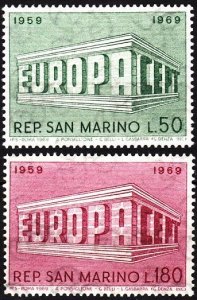 SAN MARINO 1969 EUROPA. Complete set, MNH