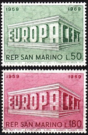 SAN MARINO 1969 EUROPA. Complete set, MNH