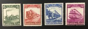 (BJ Stamps) GERMANY, #459-462, 1935 set of 4, FVF, OG, MNH.CV $108.00