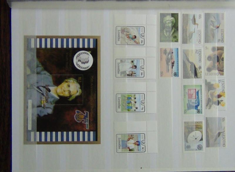 Lesotho 1985 Audobon 1985 UNO 1985 Girl Guides set & Miniature sheet MNH