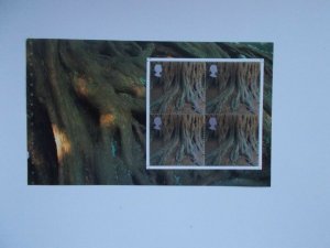 2000 SG2156a Tree Roots 2nd NVI Prestige Booklet Pane Treasury of Trees DX26 U/M