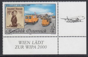 Austria B370 WIPA Airmail mnh