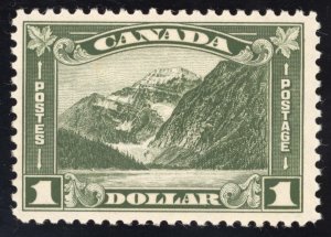 Canada Scott 177 Mint NH OG $1.00 Dark Olive Green 1930   Lot T605