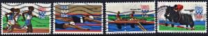 SC#1791-94 15¢ Summer Olympic Games Singles (1979) Used