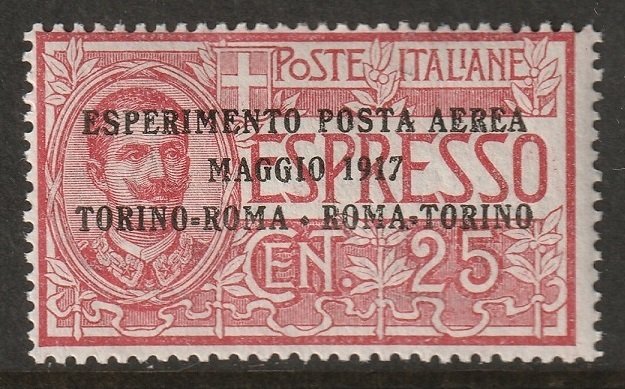 Italy 1917 Sc C1 air post MH*