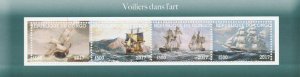 CONGO B - 2017 - Paintings of Sailing Ships - Perf 4v Sheet - MNH -Private Issue