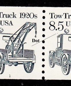 PNC5 8.5c Tow Truck 1 Dot Under 5 1R CPV US 2129 CPV MNH F-VF 