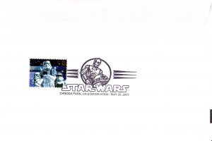 USPS FDC Ceremony Program #4143a,d,e,f,h,j,o Star Wars 4 Cancels 2007
