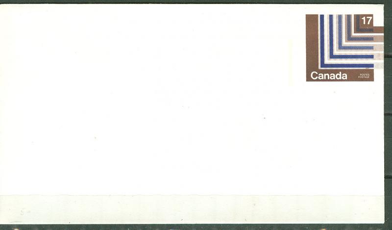 Canada - Envelope 17c   Geometric  Design  (1) Unused