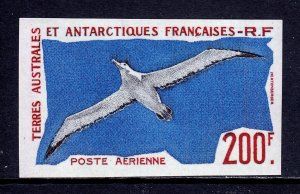 FSAT — SCOTT C3 — 1959 200fr WANDERING ALBATROSS, IMPERF PROOF — MNH