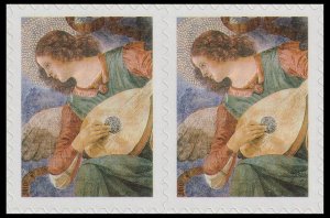US 4477 Christmas Angel with Lute 44c horz pair MNH 2010