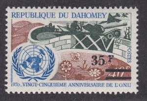 Dahomey # 294, United Nations Stamp Surcharged, Mint NH, 1/2 Cat.