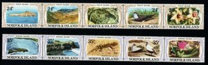 NORFOLK ISLAND SG274/83 1982 PHILIP AND NEPEAN ISLANDS MNH
