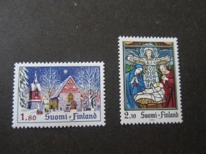 Finland 1992 Sc 903-4 Christmas Religion set MNH