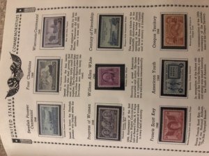 The All American Stamp Album Mint Stamps Very Nice Starts At 1933 Almost Full