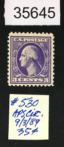 US STAMPS # 530 MINT OG H LOT #35645