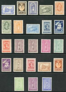 Greece SG659/81 1947 Restoration set (no 1600d blue) Fine M/M