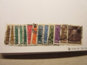 GERMANY Scott 351-362 USED Lot2  Cat $18.55