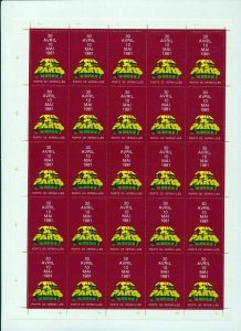 FRANCE Venice Paris Silmo Auto Poster Labels Sheets Cinderellas 1980s MNH(FY 755